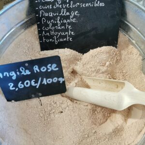 Argile Rose en Vrac - 100gr - Adoucissante