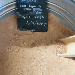 Argile Rouge en vrac - 100gr - Bonne Mine