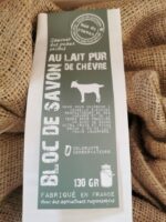 Bloc de Savon au lait pur de Chèvre - 130Gr