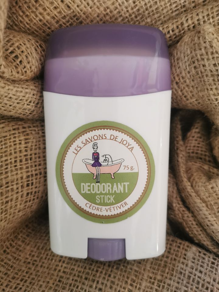 Déodorant Solide en Stick - 75Gr - Cèdre Vetiver