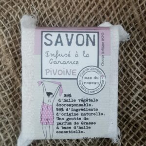 SAVON Végétal Senteur Pivoine - 100grs - Mas Du Roseau