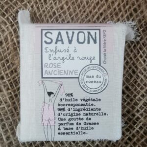 SAVON Végétal Senteur Rose Ancienne - 100grs - Mas Du Roseau
