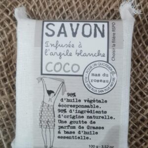SAVON Végétal Senteur Coco - 100grs - Mas Du Roseau
