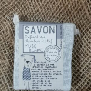 SAVON Végétal Senteur Musc Blanc - 100grs - Mas Du Roseau
