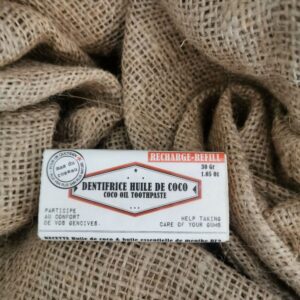 Recharge Boite dentifrice solide Huile de coco - 30Gr