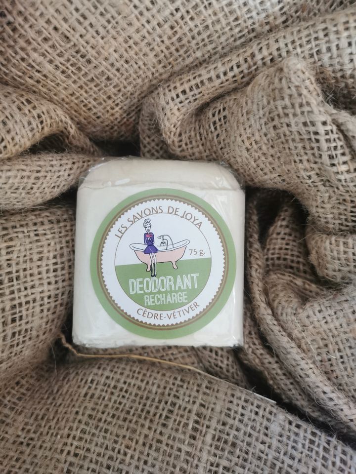 Recharge Déodorant Solide en Stick - 75Gr - Cèdre Vetiver