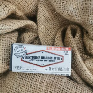 Recharge boite dentifrice solide au charbon actif - 30Gr