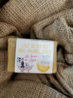 Savon au Lait de Chèvre - 100Gr - Miel Amande douce - Peaux Sèches