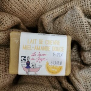 Savon au Lait de Chèvre - 100Gr - Miel Amande douce - Peaux Sèches
