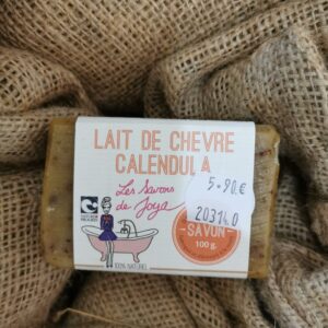 Savon au Lait de Chèvre et Calendula - 100Gr - Peaux Sensibles