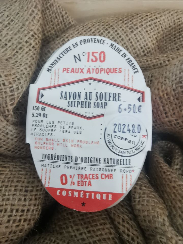 Savon au Soufre - 150Gr Peaux Atopiques
