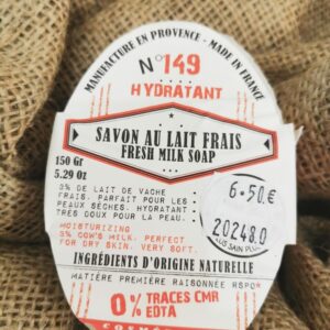 Savon au lait Frais de Vache - 150Gr Hydratant