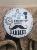 Savon du Barbier Homme - 60Gr dans sa boite de transport métal