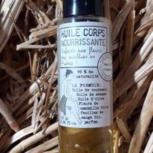 Huile Corps Nourrissante - 100ml - Parfum Rhubarbe