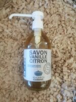 Savon Liquide de Cuisine Vanille Citron - 500ml - Bouteille en Verre
