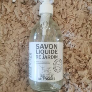 Savon Liquide de Jardin Feuille de Tomate - 500ml - Bouteille en Verre