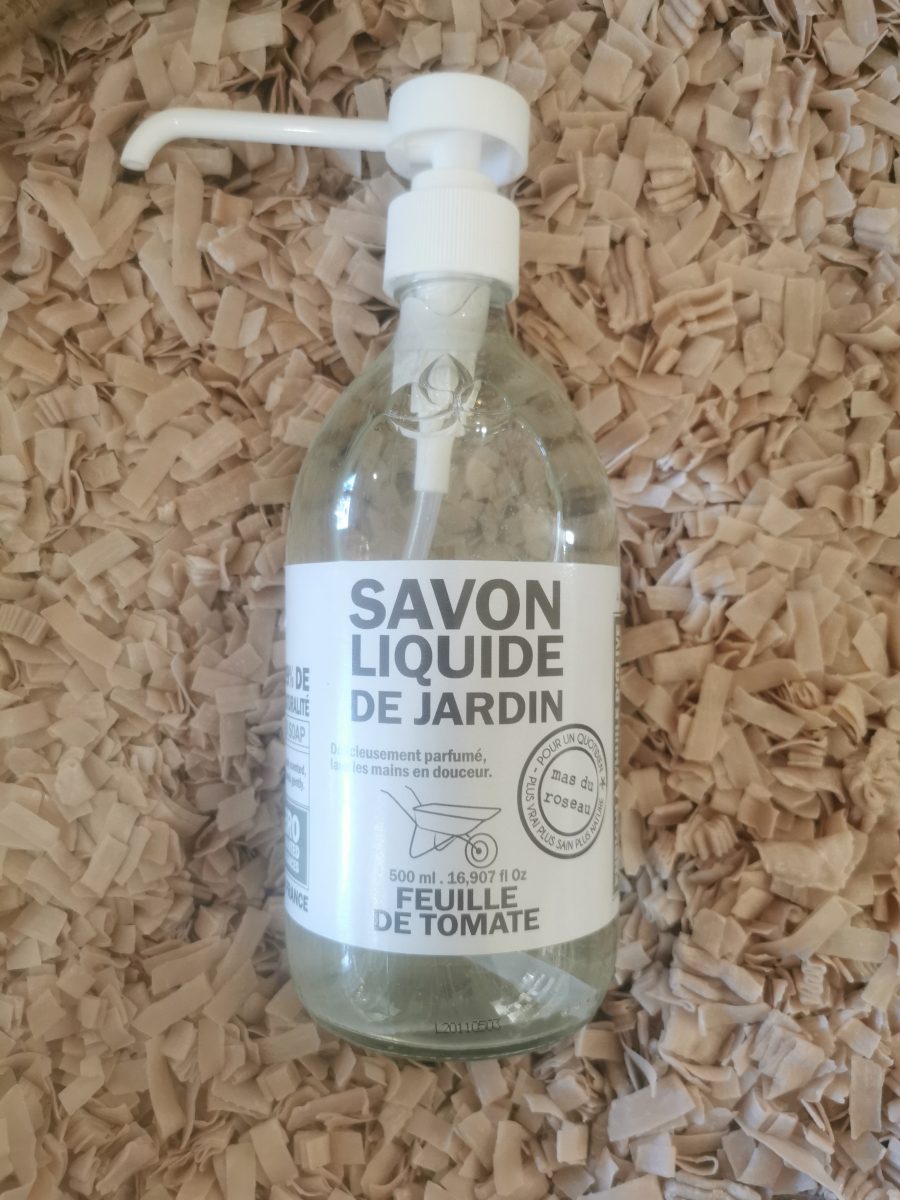 Savon Liquide de Jardin Feuille de Tomate - 500ml - Bouteille en Verre