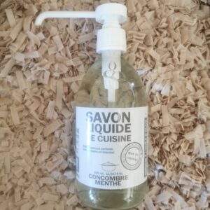 Savon Liquide de Cuisine Concombre Menthe - 500ml - Bouteille en Verre