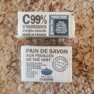 Pain de Savon Aux Feuilles de Thé vert - 250Gr