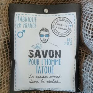 Savon pour L'Homme Tatoué - 80Gr - Gingembre et Cumin