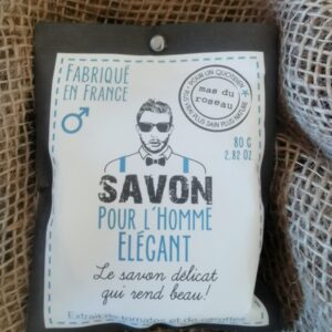 Savon pour L'Homme Elégant - 80Gr - Extrait de Tomates et de Carottes
