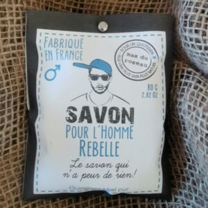 Savon pour L'Homme Rebelle - 80Gr - Quinoa et Miel pur
