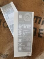 BLOC DE SAVON Au Lait et Grains De Riz - 130gr - Le Mas Du Roseau