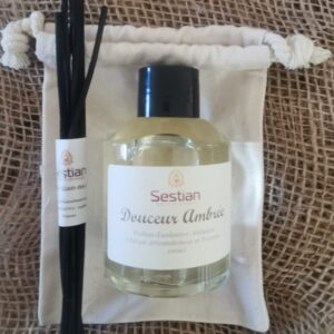 DIFFUSEUR PARFUM Douceur Ambrée - 100ml - Sestian Nature et Senteurs