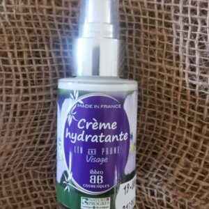 CREME HYDRATANTE  Visage - 50ml -Lin Et Prune - IBBEO Cosmétiques