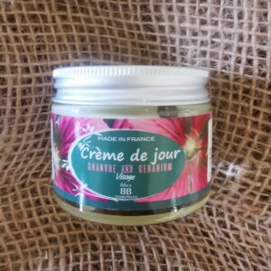 CREME DE JOUR  Peaux Sèches - 50ml - Chanvre et Géranium - IBBEO Cosmétiques
