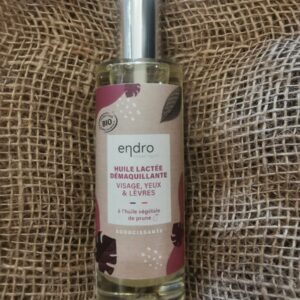 HUILE LACTEE DEMAQUILLANTE - 100 ml - Visage et Yeux - Huile de Prune - ENDRO