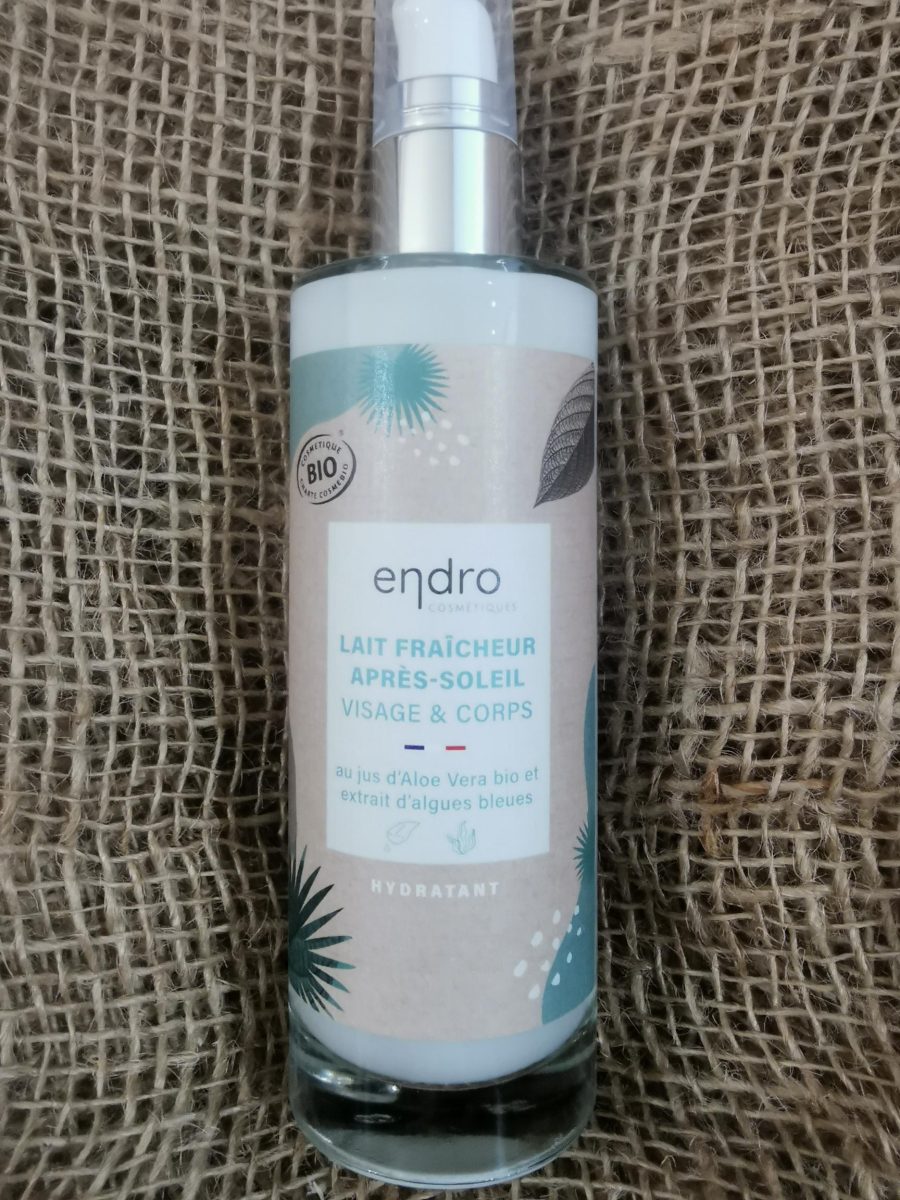 LAIT FRAICHEUR Après-Soleil Visage Et Corps Bio - 100ml - Endro cosmétiques