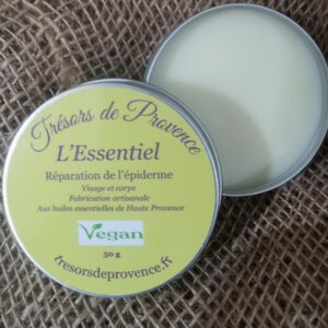 BAUME Réparation De L'Epiderme VEGAN - Visage et Corps - 50grs - Trésors De Provence