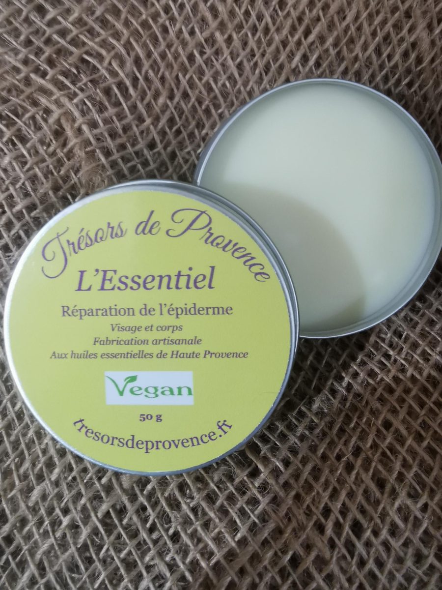 BAUME Réparation De L'Epiderme VEGAN - Visage et Corps - 50grs - Trésors De Provence