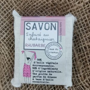 SAVON Végétal Senteur Rhubarbe - 100grs - Mas Du Roseau