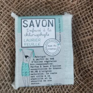 SAVON Végétal Senteur Laurier Feuille - 100grs - Mas Du Roseau