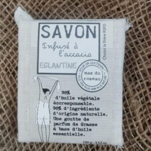 SAVON Végétal Senteur Eglantine - 100grs - Mas Du Roseau