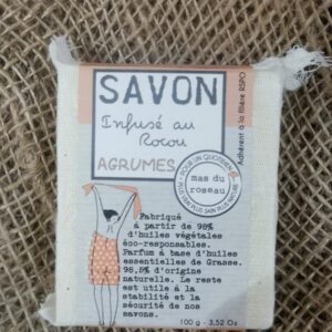 SAVON Végétal Senteur Agrumes - 100grs - Mas Du Roseau