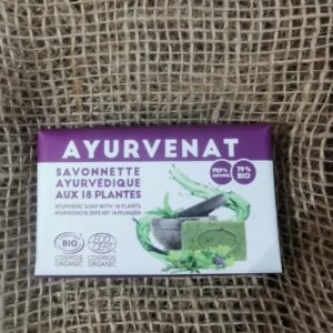 SAVONNETTE AYURVEDIQUE Aux 18 Plantes - Purifiant et Tonifiant - 100gr - Le Secret naturel