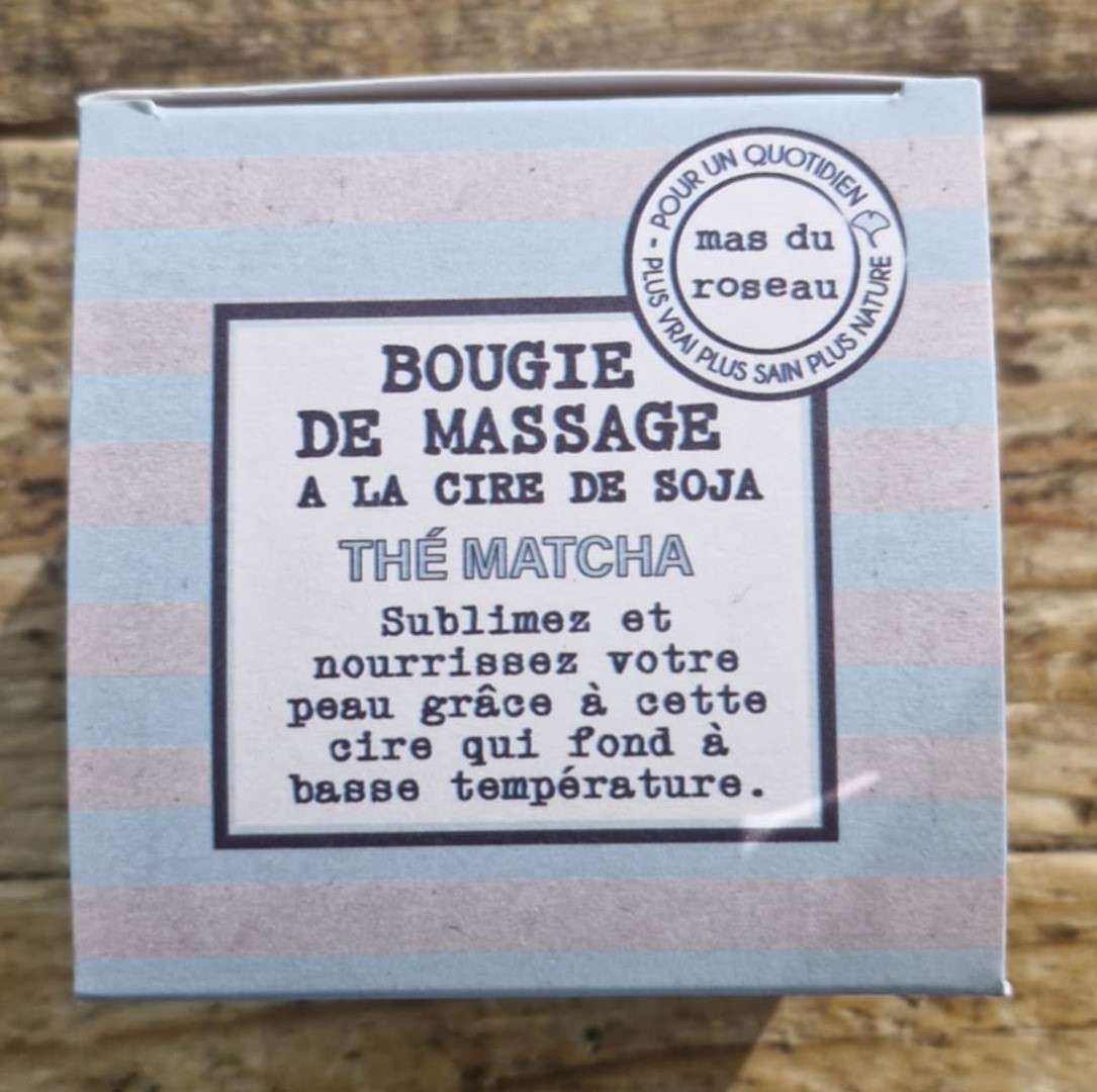 BOUGIE 3 EN 1 - 100gr - Senteur Thé Matcha - Le Mas Du Roseau