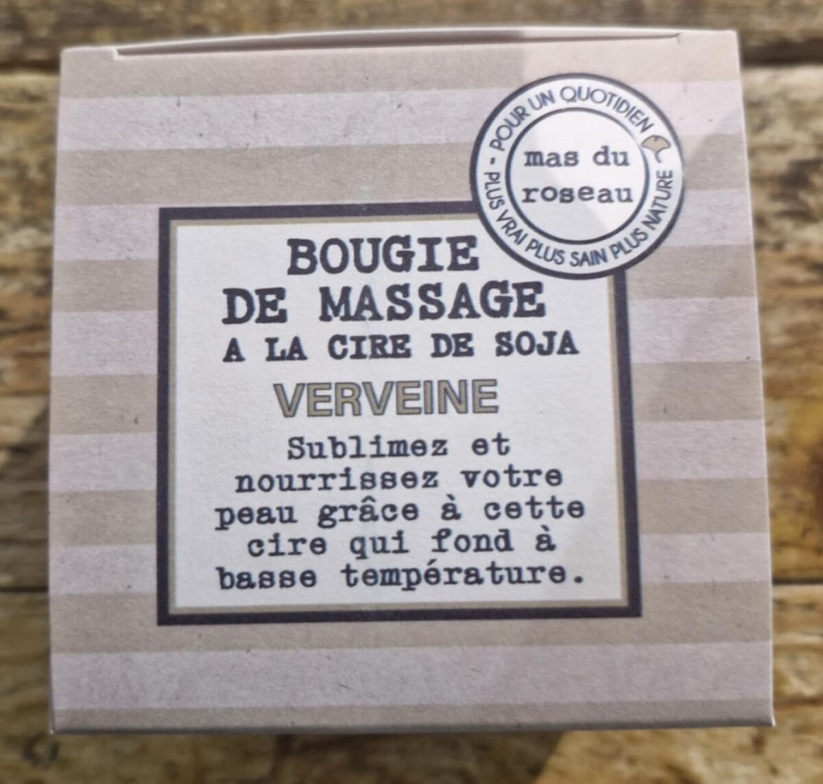 BOUGIE 3 EN 1 - 100gr - Senteur Verveine - Le Mas Du Roseau