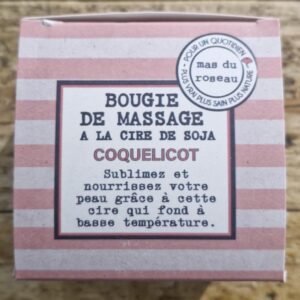 BOUGIE 3 EN 1 - 100gr - Senteur Coquelicot - Le Mas Du Roseau