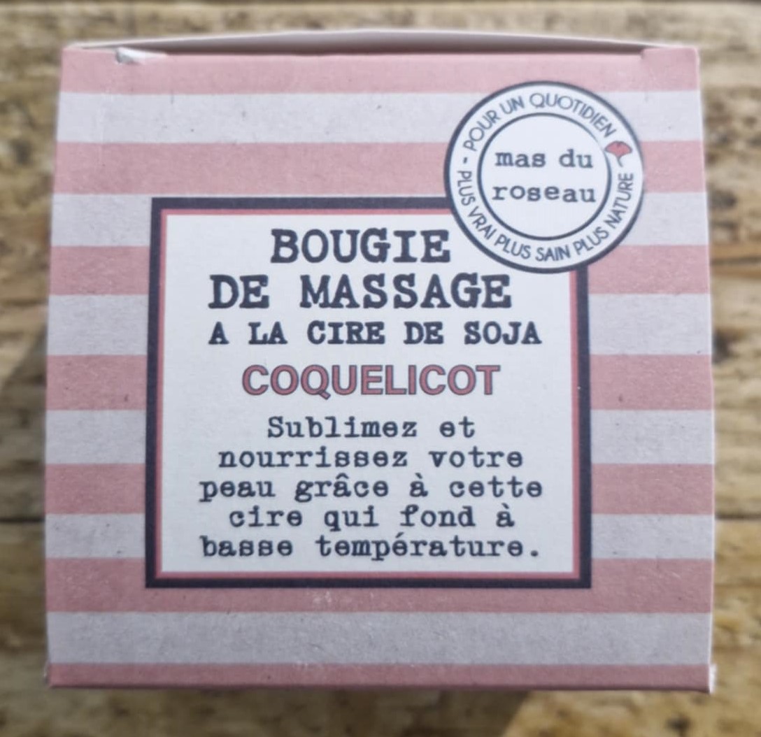 BOUGIE 3 EN 1 - 100gr - Senteur Coquelicot - Le Mas Du Roseau